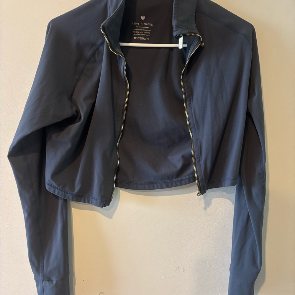 Sleek Blue Fitness Zip Up